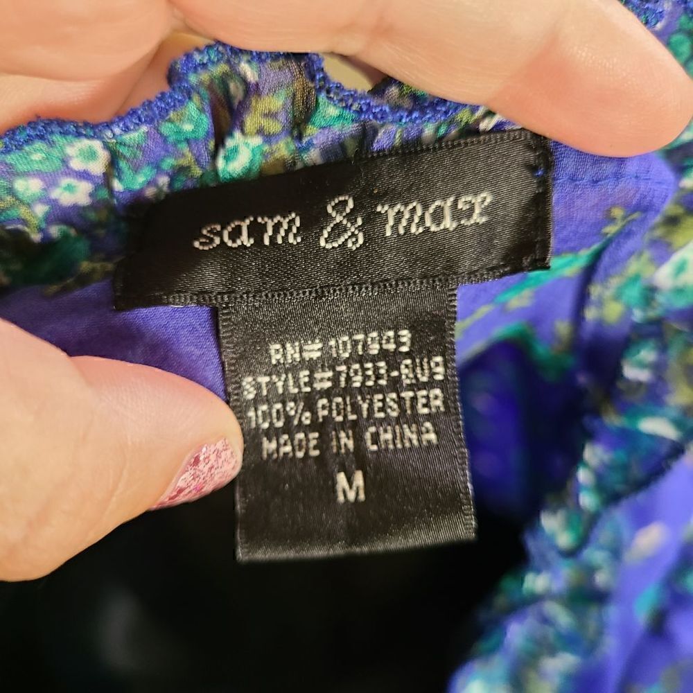 Sam & Max Floral Sheer Top - Picture 7 of 7